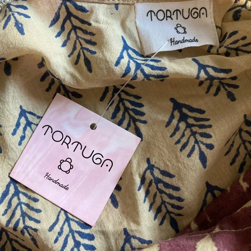 Tortuga Handmade Dress Size Small/Medium Cottagecore Peasant Pirates